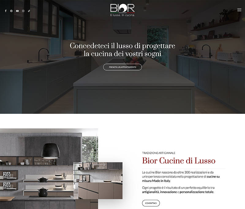 Realizzazione siti web Realizzazione siti web: Bior Cucine